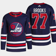 Winnipeg Jets Adam Brooks Navy Primegreen Authentic Pro Alternate Jersey 2022