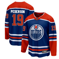 Youth Edmonton Oilers Pederson,Lane - 19 Royal Home Breakaway Authentic Jersey