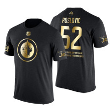 Winnipeg Jets Jack Roslovic Gold Limited with Message T-Shirt Black