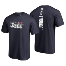 Winnipeg Jets Jacob Trouba #8 Navy Backer T-shirt