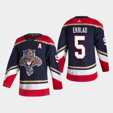 Men's Florida Panthers Aaron Ekblad #5 2021 Season Reverse Retro Authentic Special Edition Navy Jersey