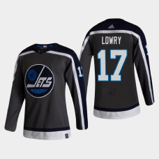 Men's Winnipeg Jets Adam Lowry #17 2021 Season Reverse Retro Authentic Gray Jersey