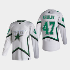 Men's Dallas Stars Alexander Radulov #47 2021 Season Reverse Retro Authentic White Jersey