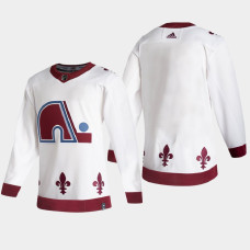 Men Colorado Avalanche 2021 Season Reverse Retro Special Edition Authentic White Jersey