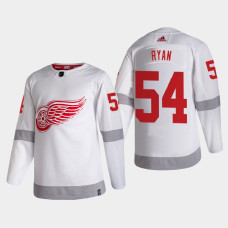 Men's Detroit Red Wings Bobby Ryan #54 2021 Season Reverse Retro Authentic White Jersey