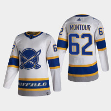 Men's Buffalo Sabres Brandon Montour #62 2021 Season Reverse Retro Authentic Special Edition White Jersey