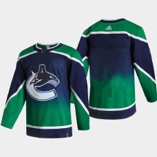 Men Vancouver Canucks 2021 Season Reverse Retro Special Edition Authentic Blue Jersey