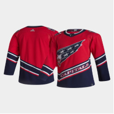 Men's Washington Capitals 2021 Season Reverse Retro Authentic Pro Special Edition Red Jersey