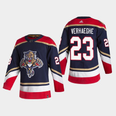 Men's Florida Panthers Carter Verhaeghe #23 2021 Season Reverse Retro Authentic Special Edition Navy Jersey