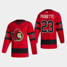 Men's Ottawa Senators Cedric Paquette #23 2021 Season Reverse Retro Authentic Pro Special Edition Red Jersey