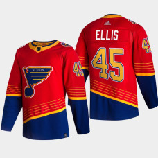 Men's St. Louis Blues Colten Ellis #45 2021 Season Reverse Retro Breakaway Player Royal Jersey