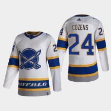 Men's Buffalo Sabres Dylan Cozens #24 2021 Season Reverse Retro Authentic Special Edition White Jersey