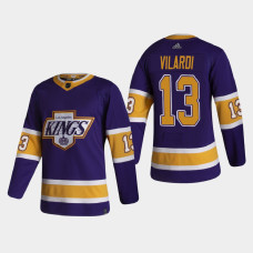 Men's Los Angeles Kings Gabriel Vilardi #13 2021 Season Reverse Retro Authentic Special Edition Purple Jersey