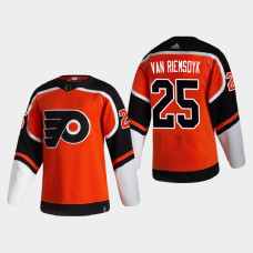 Men's Philadelphia Flyers James van Riemsdyk #25 2021 Season Reverse Retro Authentic Pro Special Edition Orange Jersey