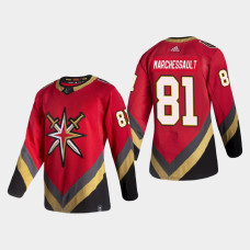 Men's Vegas Golden Knights Jonathan Marchessault #81 Season Reverse Retro Authentic Pro Special Edition Red Jersey With 2023 Stanley Cup Patch