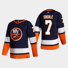 Men's New York Islanders Jordan Eberle #7 2021 Season Reverse Retro Authentic Special Edition Blue Jersey