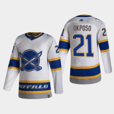 Men's Buffalo Sabres Kyle Okposo #21 2021 Season Reverse Retro Authentic Special Edition White Jersey