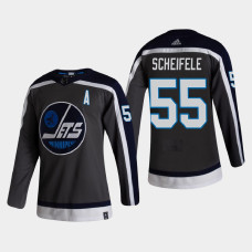 Men's Winnipeg Jets Mark Scheifele #55 2021 Season Reverse Retro Authentic Gray Jersey