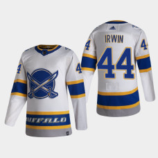 Men's Buffalo Sabres Matt Irwin #44 2021 Season Reverse Retro Authentic Special Edition White Jersey