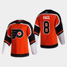 Men's Philadelphia Flyers Robert Hagg #8 2021 Season Reverse Retro Authentic Pro Special Edition Orange Jersey