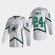 Men's Dallas Stars Roope Hintz #24 2021 Season Reverse Retro Authentic White Jersey