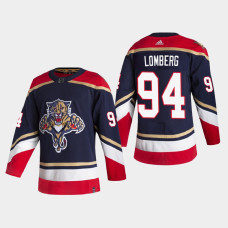 Men's Florida Panthers Ryan Lomberg #94 2021 Season Reverse Retro Authentic Special Edition Navy Jersey