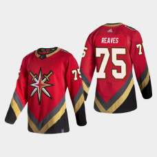 Men's Vegas Golden Knights Ryan Reaves #75 Season Reverse Retro Authentic Pro Special Edition Red Jersey With 2023 Stanley Cup Patch