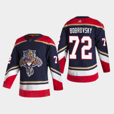 Men's Florida Panthers Sergei Bobrovsky #72 Season Reverse Retro Authentic Special Edition Navy Jersey With 2023 Stanley Cup Patch