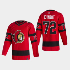 Men's Ottawa Senators Thomas Chabot #72 2021 Season Reverse Retro Authentic Special Edition Red Jersey