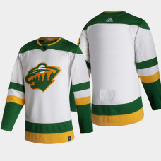 Men Minnesota Wild 2021 Season Reverse Retro Special Edition Authentic White Jersey