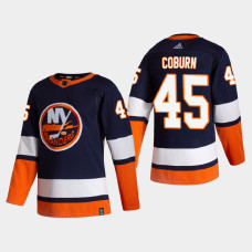 Men's New York Islanders Braydon Coburn #45 2021 Season Reverse Retro Authentic Blue Jersey