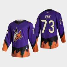 Men's Arizona Coyotes Jan Jenik #73 2021 Season Reverse Retro Authentic Purple Jersey