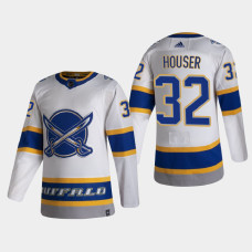 Men's Buffalo Sabres Michael Houser #32 2021 Season Reverse Retro Authentic White Jersey