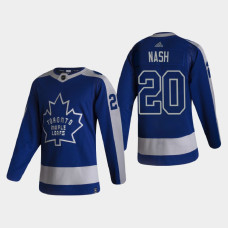 Men's Toronto Maple Leafs Riley Nash #20 2021 Season Reverse Retro Authentic Black Jersey