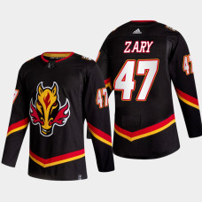 Connor Zary Calgary Flames Alternate Black Authentic Jersey 2022-23