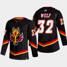 Dustin Wolf Calgary Flames Alternate Black Authentic Jersey 2022-23