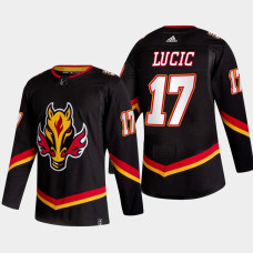 Milan Lucic Calgary Flames Alternate Black Authentic Jersey 2022-23