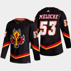 Nicolas Meloche Calgary Flames Alternate Black Authentic Jersey 2022-23