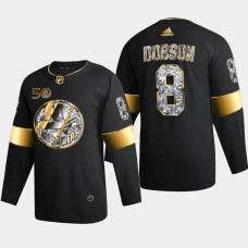 New York Islanders Noah Dobson #8 Golden Diamond Black 2022-23 Jersey 50th Anniversary