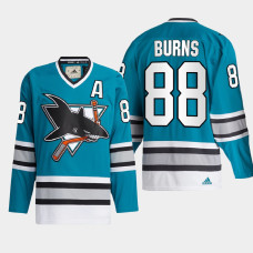 San Jose Sharks Brent Burns #88 Team Classics Teal 2022 Jersey Authentic