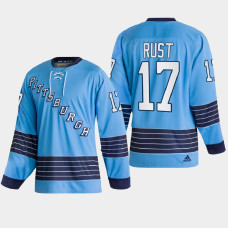 Pittsburgh Penguins Bryan Rust #17 Team Classics Blue 2022 Jersey Heritage