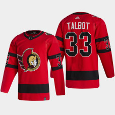 Ottawa Senators Cam Talbot #33 Reverse Retro Red 2022 Jersey Authentic