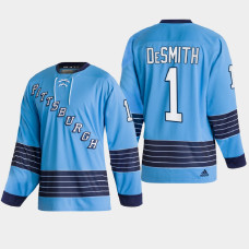 Pittsburgh Penguins Casey DeSmith #1 Team Classics Blue 2022 Jersey Heritage