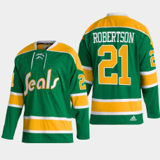 Dallas Stars Jason Robertson #21 Team Classics Green 2022 Jersey Heritage