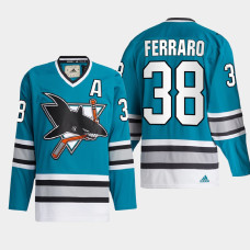 San Jose Sharks Mario Ferraro #38 Team Classics Teal 2022 Jersey Authentic