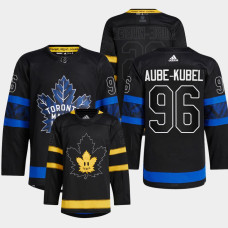 Toronto Maple Leafs Nicolas Aube-Kubel #96 Alternate Black 2022 Jersey Drew house