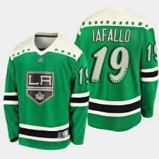 Men's Los Angeles Kings Alex Iafallo #19 2021 St. Patrick's Day Green Jersey