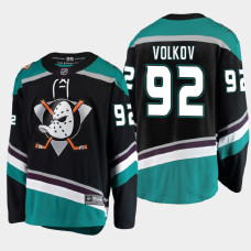 Men's Anaheim Ducks Alexander Volkov #92 Alternate 2021 Teal Jersey