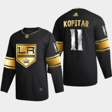 Men Los Angeles Kings Anze Kopitar #11 2020-21 2021 Golden Edition Limited Authentic Jersey - Black