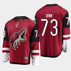 Men's Arizona Coyotes Jan Jenik #73 Home 2021 Red Jersey